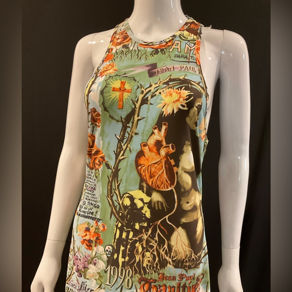 Jean Paul Gaultier 1996 Rare Vintage Bleeding Heart Dress short or long.